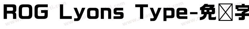 ROG Lyons Type字体转换